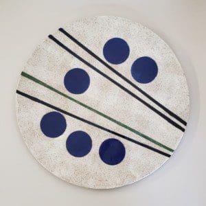 Bauhaus Inspired Large Round Platter