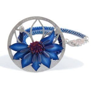 Big Blue Bloom Necklace
