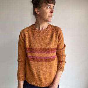 Pumpkin Curry Stripe Sweater