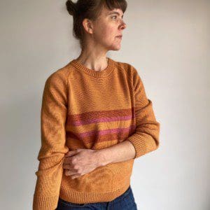 Pumpkin Curry Stripe Sweater