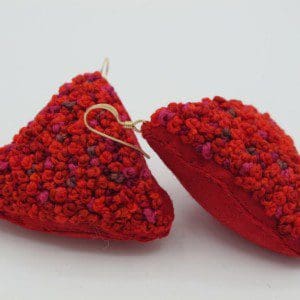Redangles / Embroidered Earrings