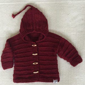 Galway Hooded Toggle Jacket / Size 12 Months / Red