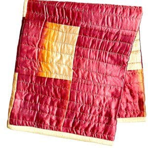 Sari Quilt in Red and Gold