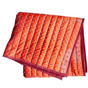 Orange Vintage Sari Quilt