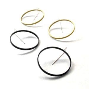 Circle Slice Earrings