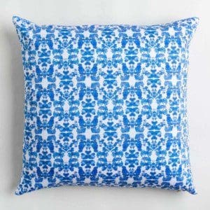 Beach Rose Blue Pillow