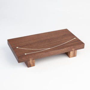 Dovetail Walnut Cheese/Sushi board, with Inlay