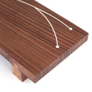 Dovetail Walnut Cheese/Sushi board, with Inlay