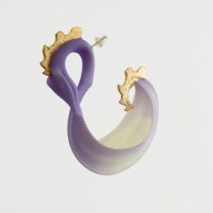 Viking Ship Earrings with Gold