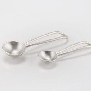 Small Spoon Pair Curved Looped Handles