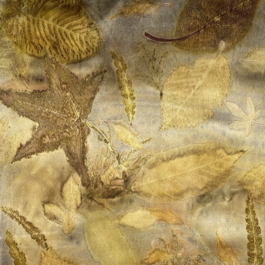 Golden Flora on Silk